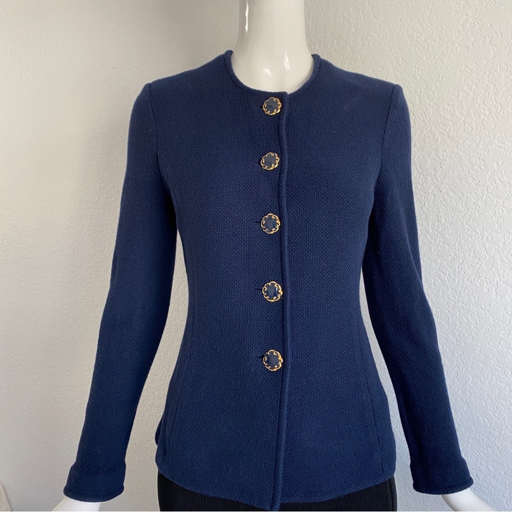St. John Navy knit blazer
